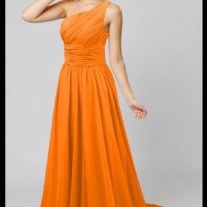 Princess One Shoulder Chiffon Bridesmaid Dress
